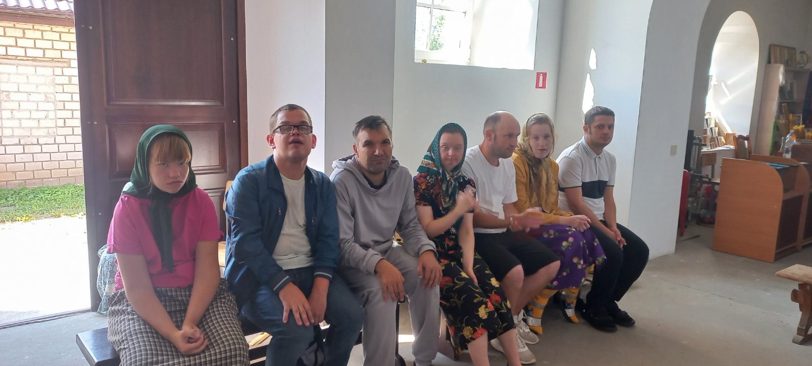 В храме