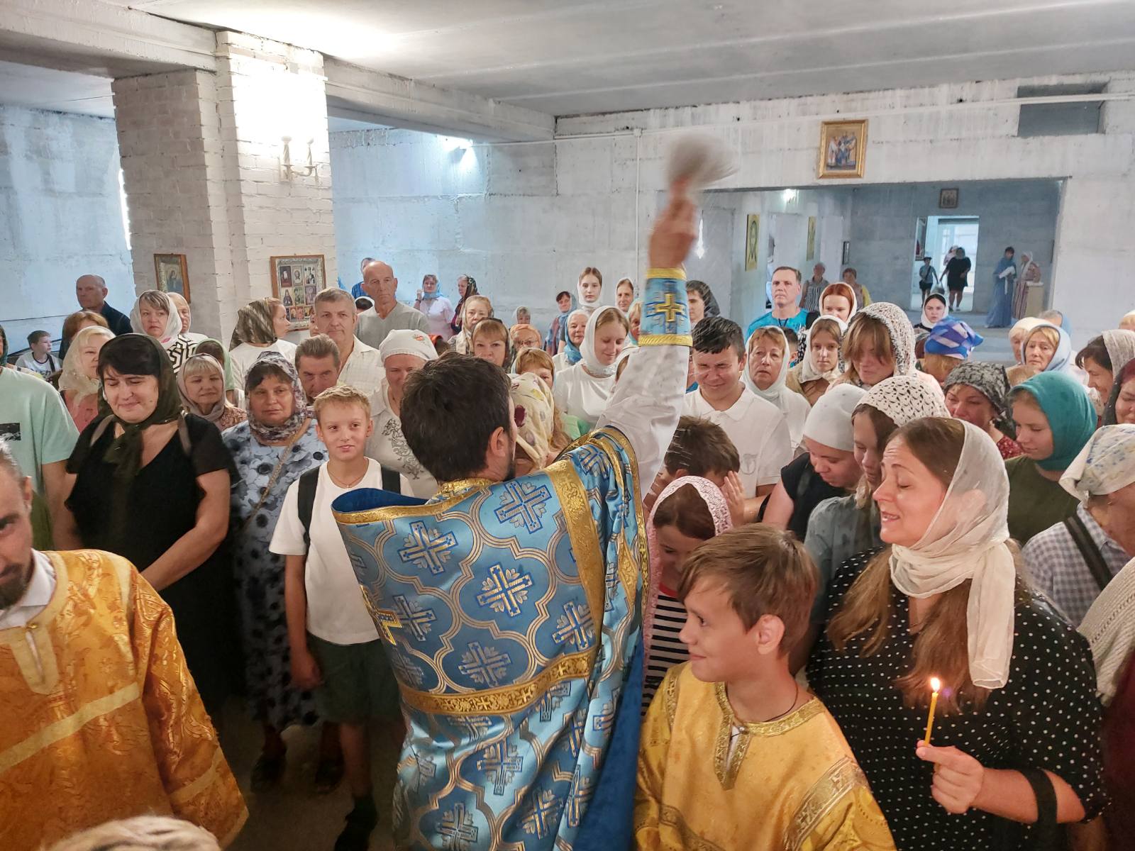 Молебен в храме святого мученика Иоанна Воина