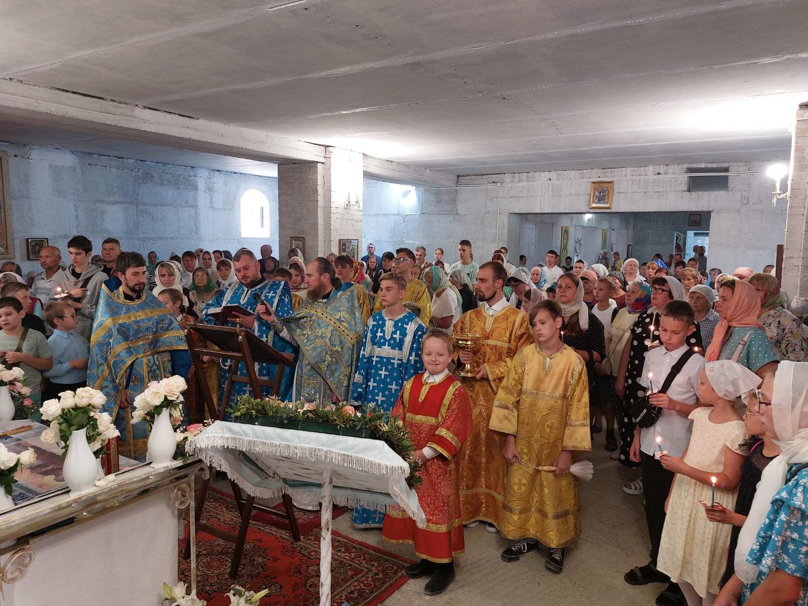 Молебен в храме святого мученика Иоанна Воина