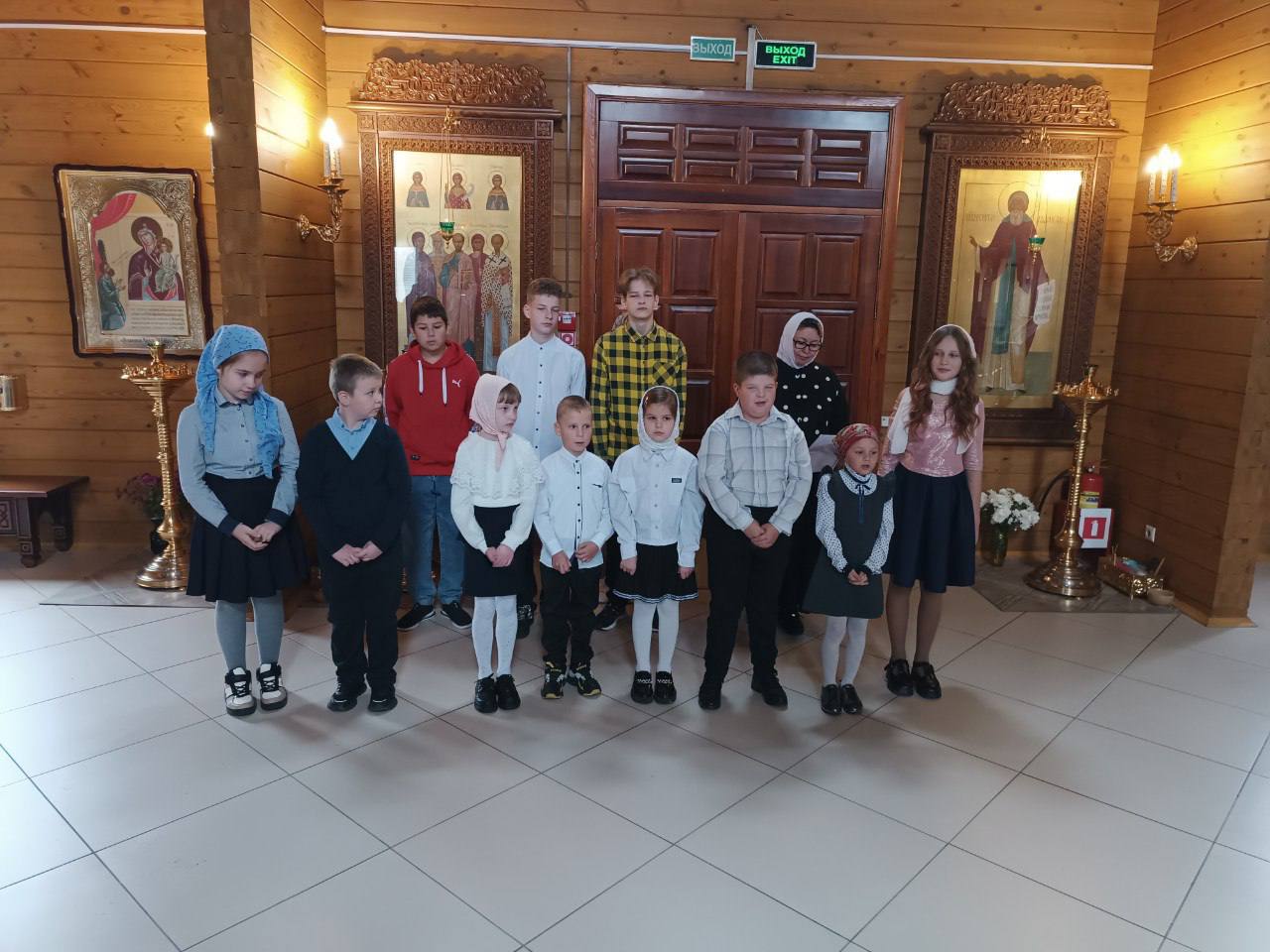 Воспитанники воскресной школы