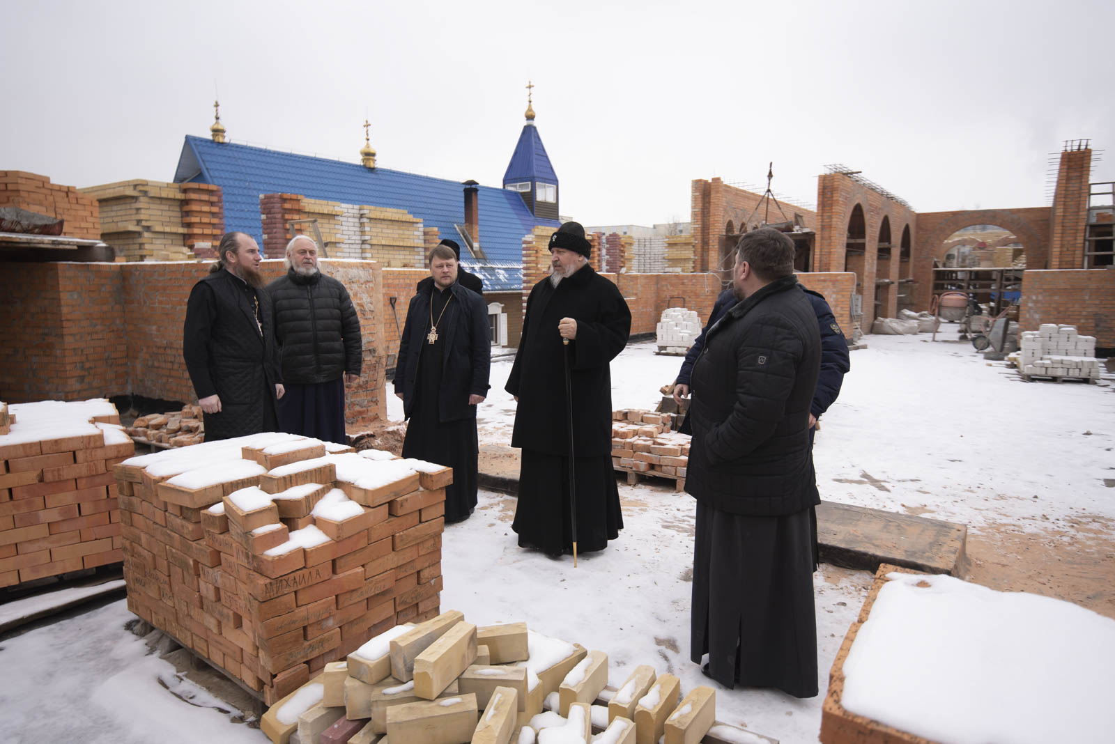 На строительной площадке
