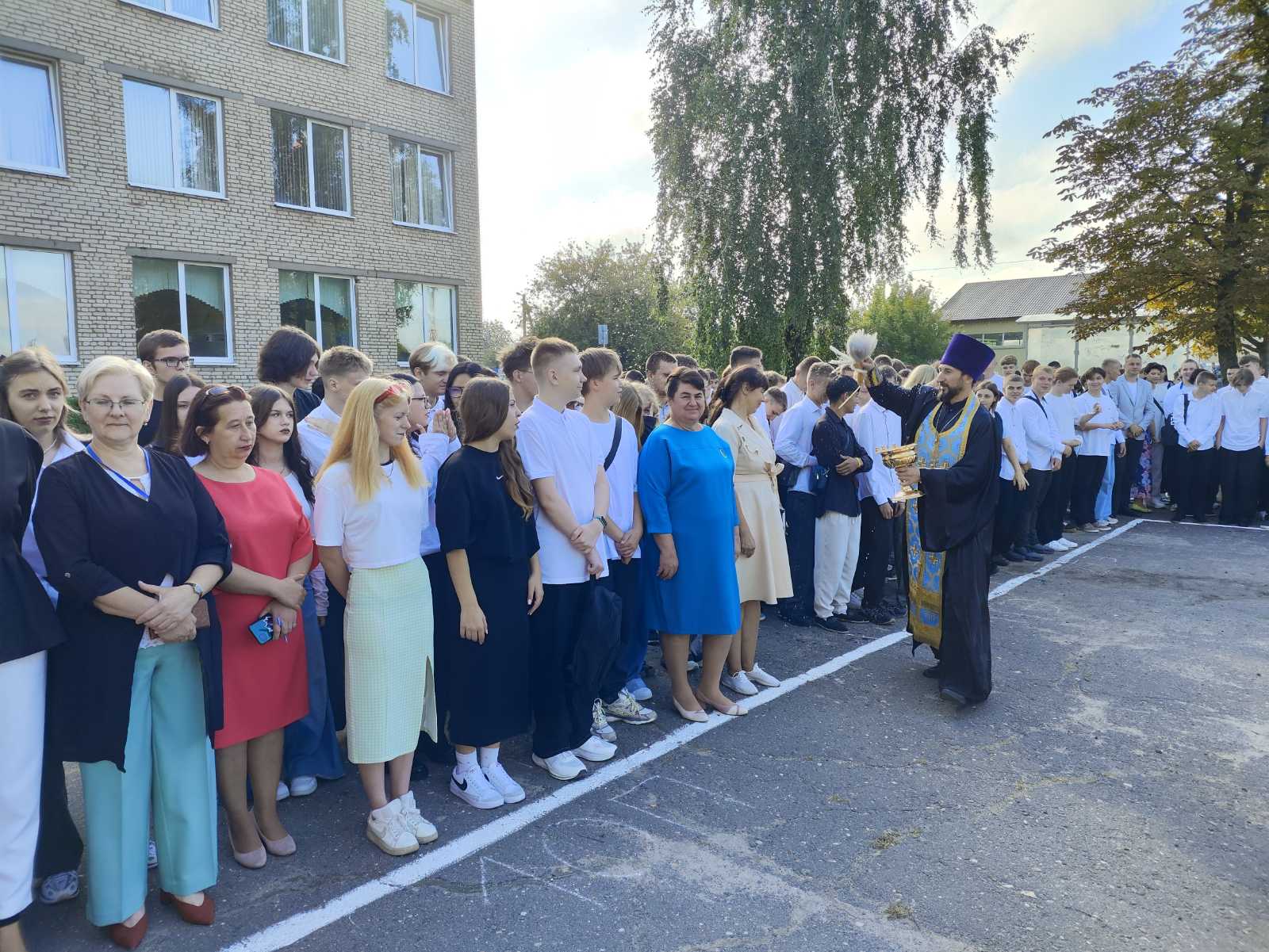 На торжественной линейке