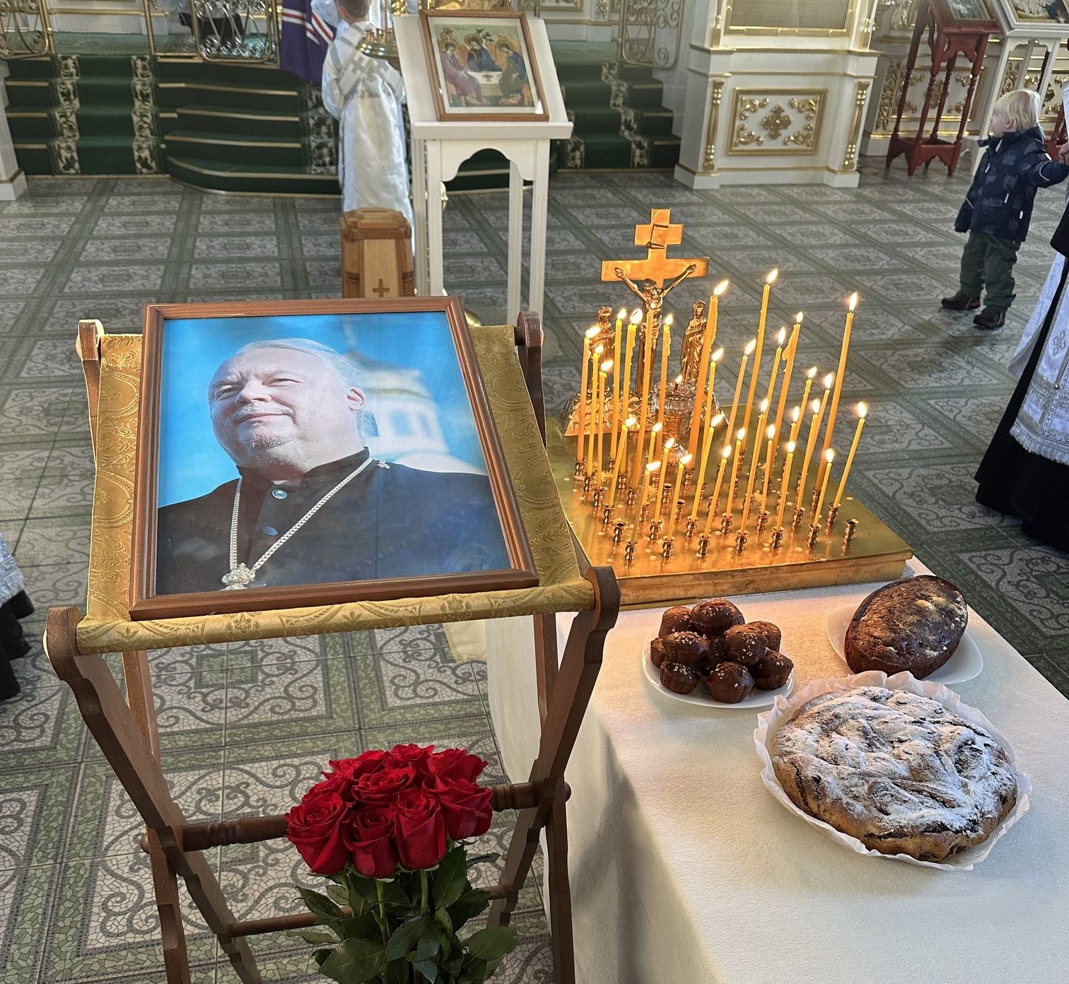 Во время панихиды