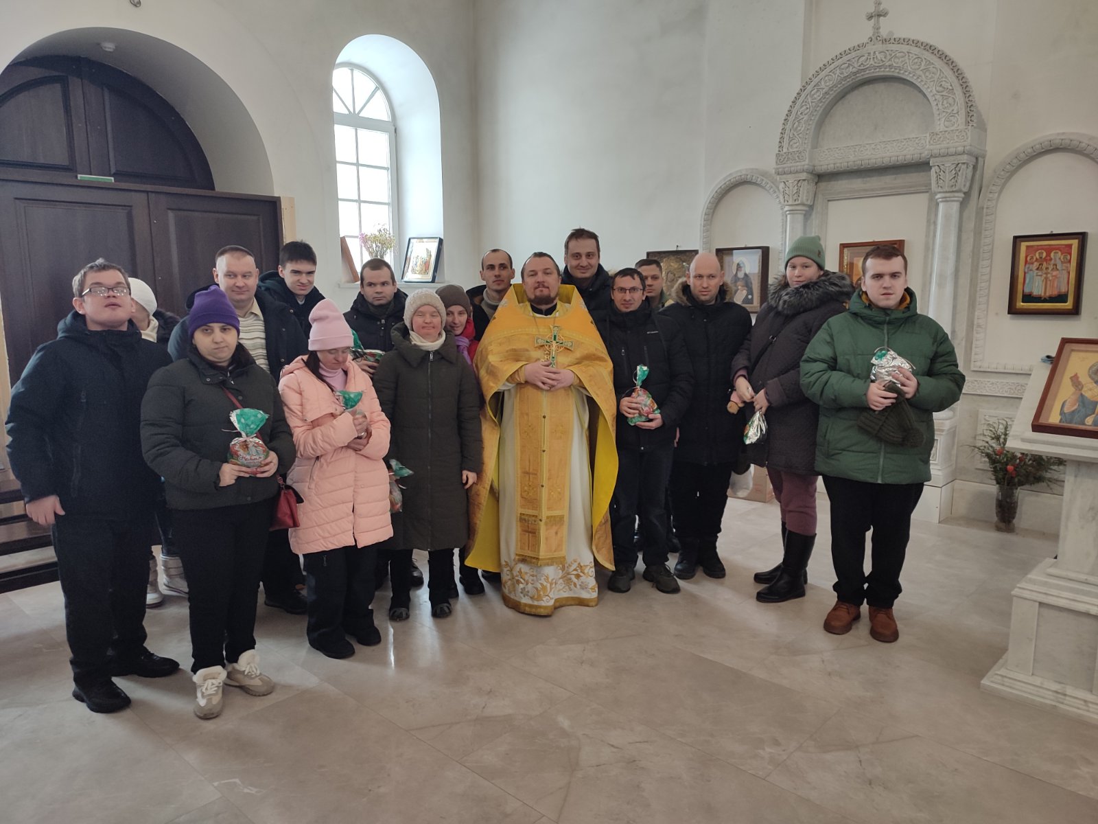 В храме святителя Василия Великого