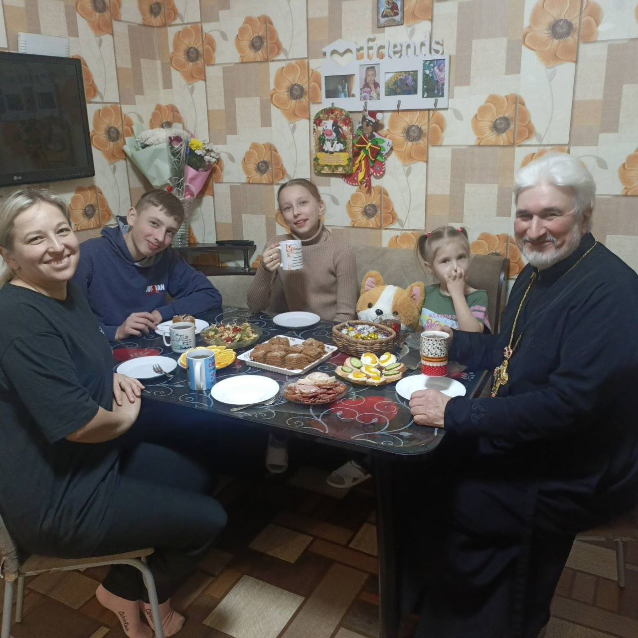 За чаепитием