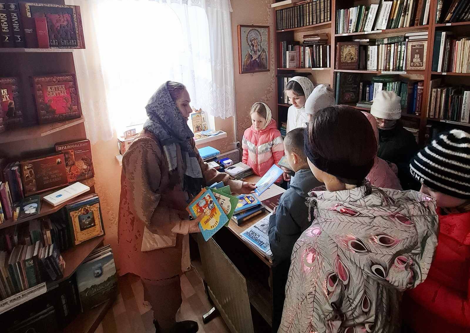 В библиотеке