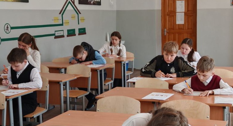 За работой