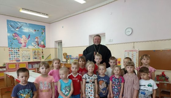 С воспитанниками детского сада