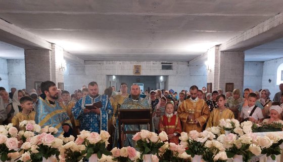 Молебен в храме святого мученика Иоанна Воина
