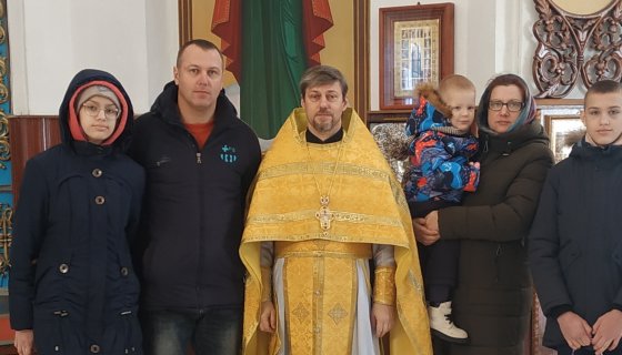 С настоятелем прихода