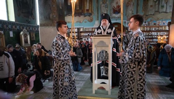 Во время богослужения