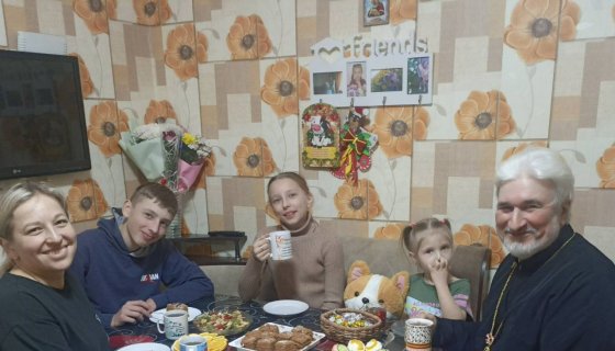 За чаепитием