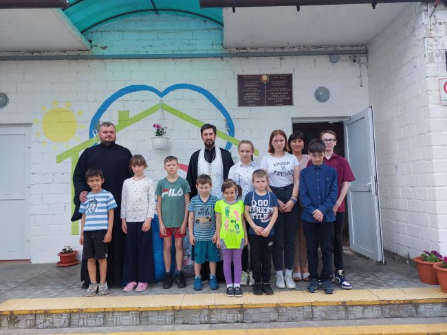 С воспитанниками центра
