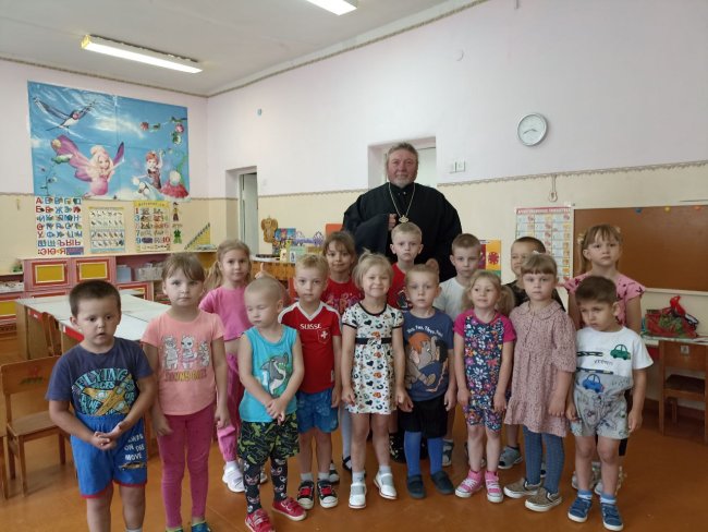 С воспитанниками детского сада