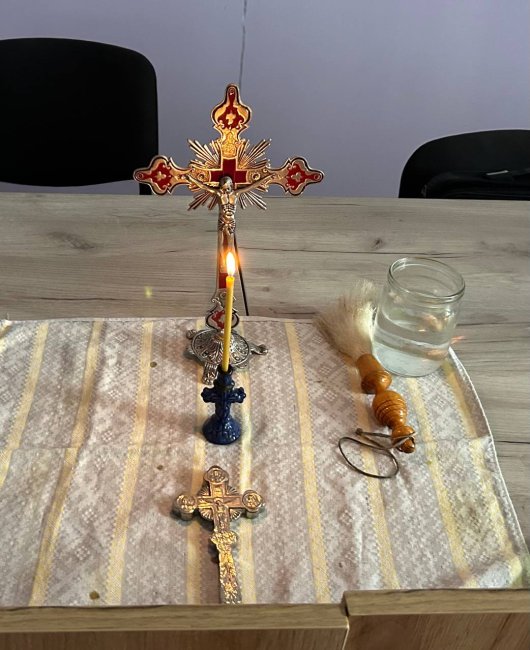 Подготовка к молебну